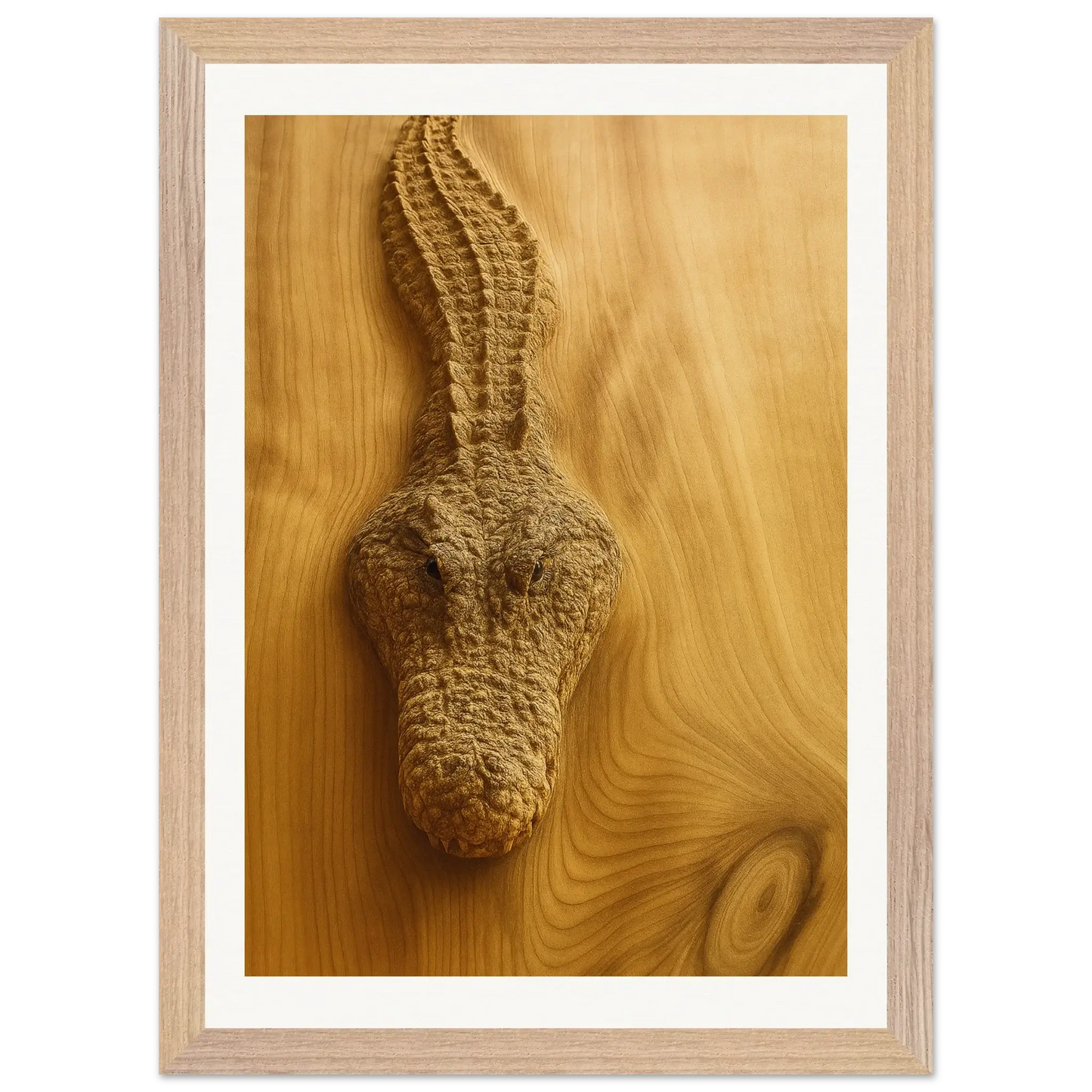 Cocodrilo de madera