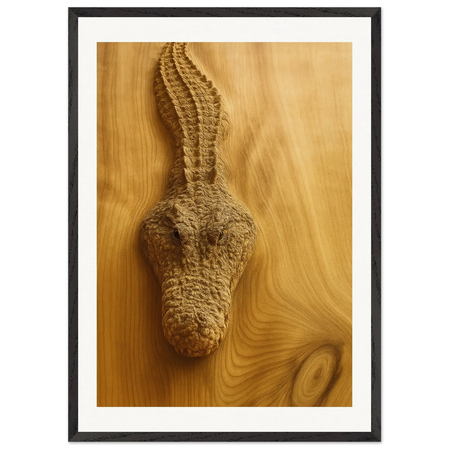 Cocodrilo de madera