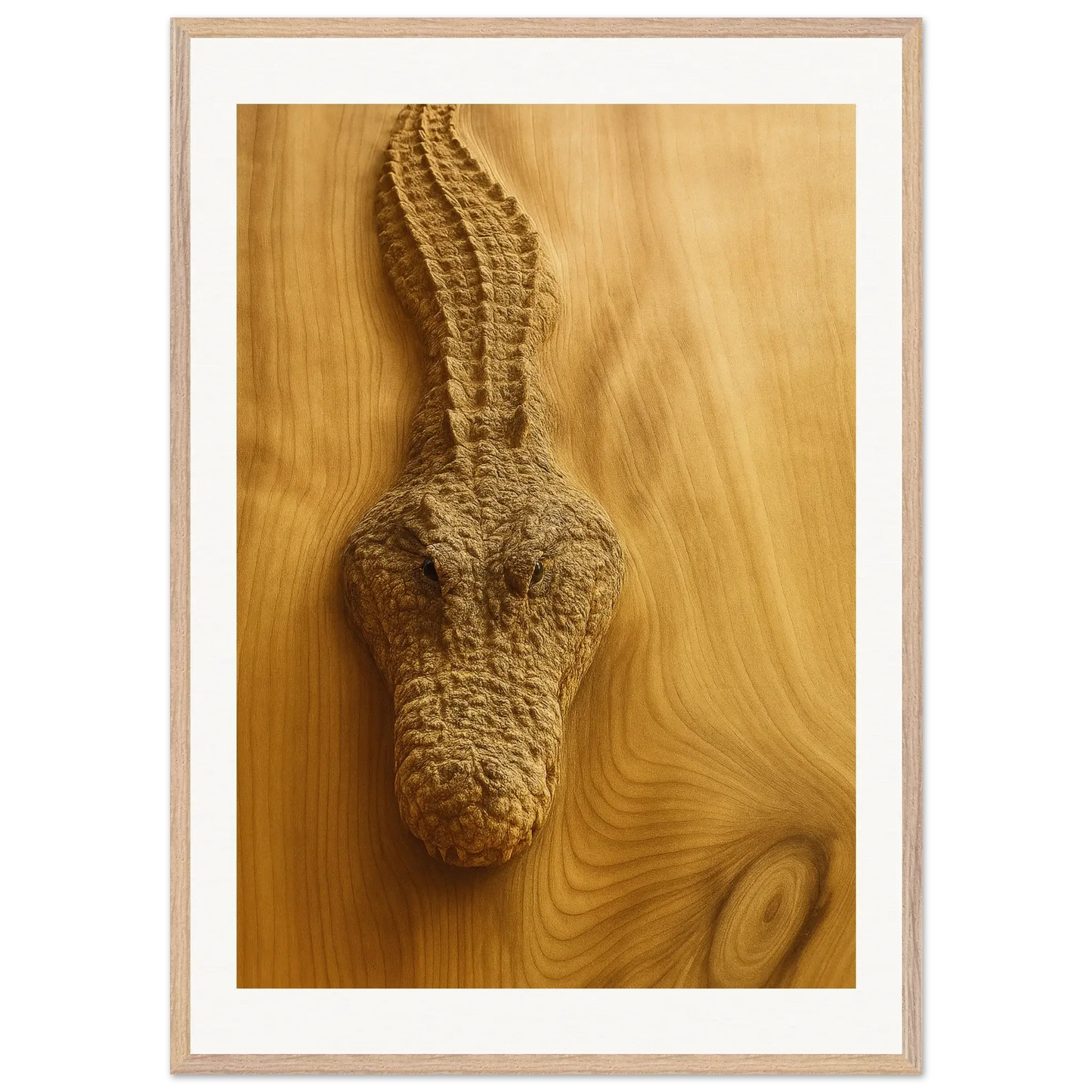 Cocodrilo de madera