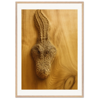 Cocodrilo de madera
