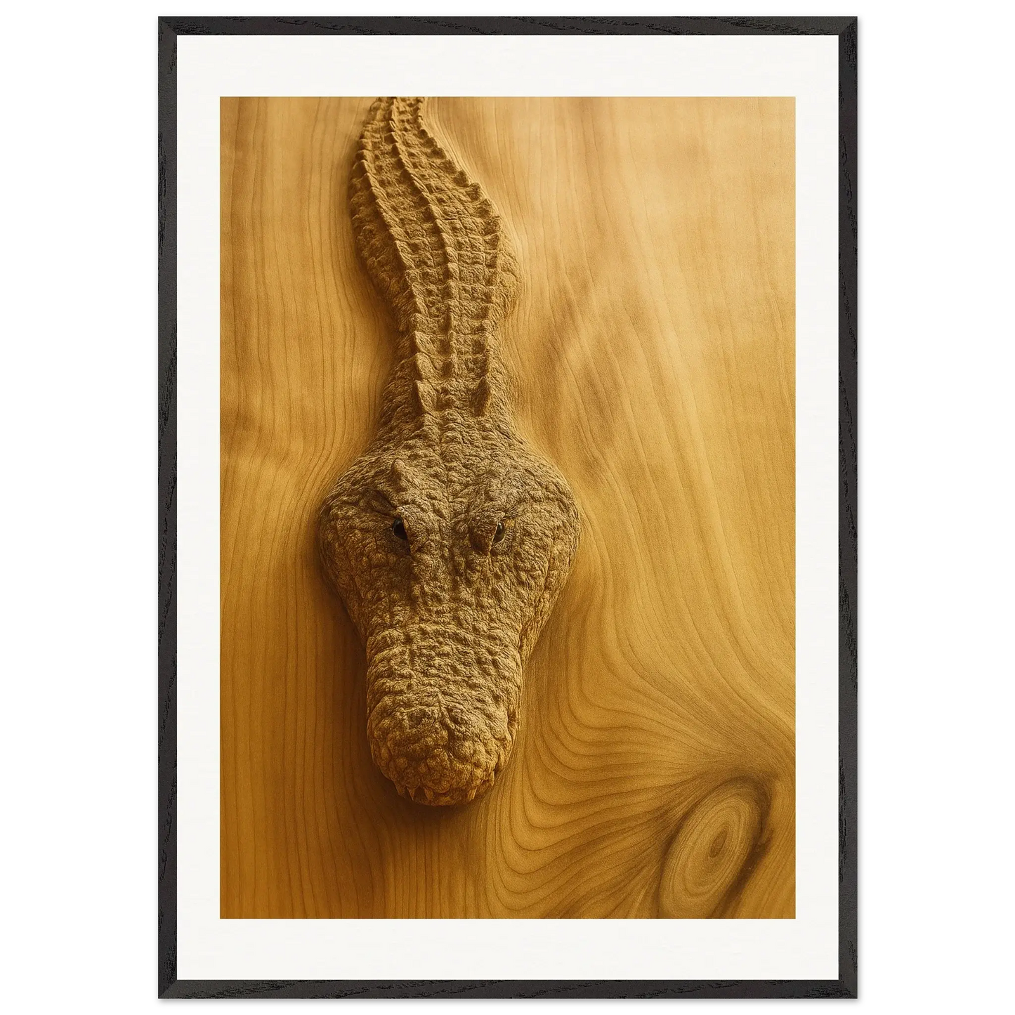 Cocodrilo de madera
