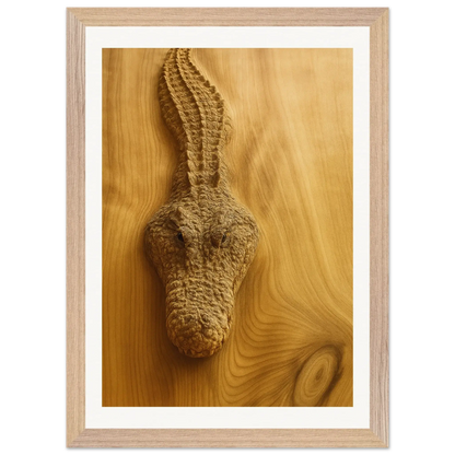 Cocodrilo de madera