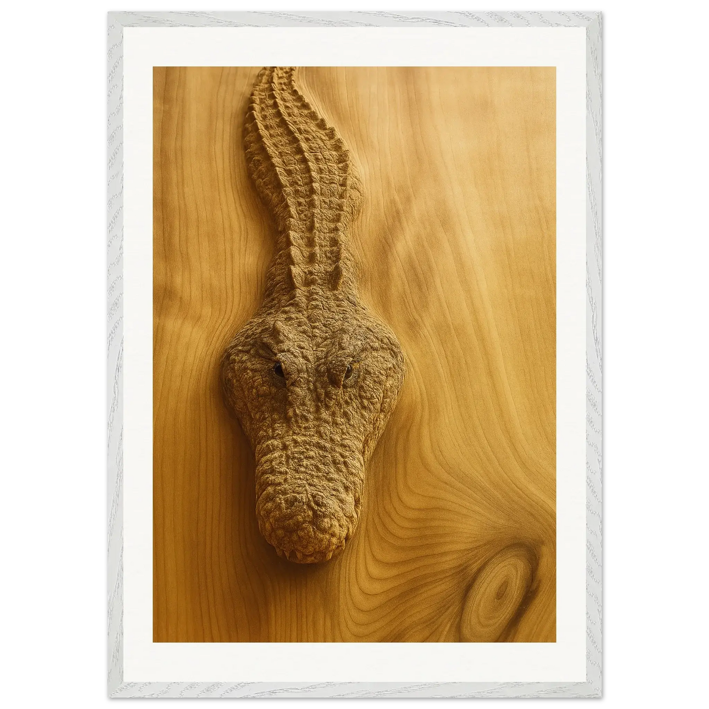 Cocodrilo de madera