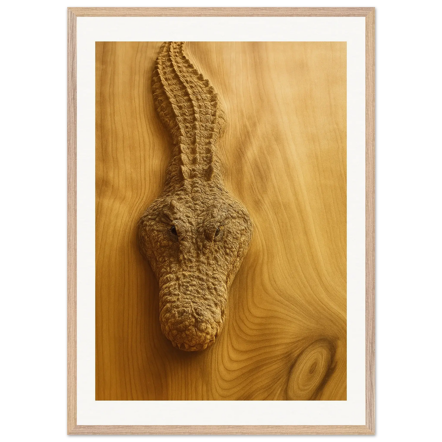 Cocodrilo de madera