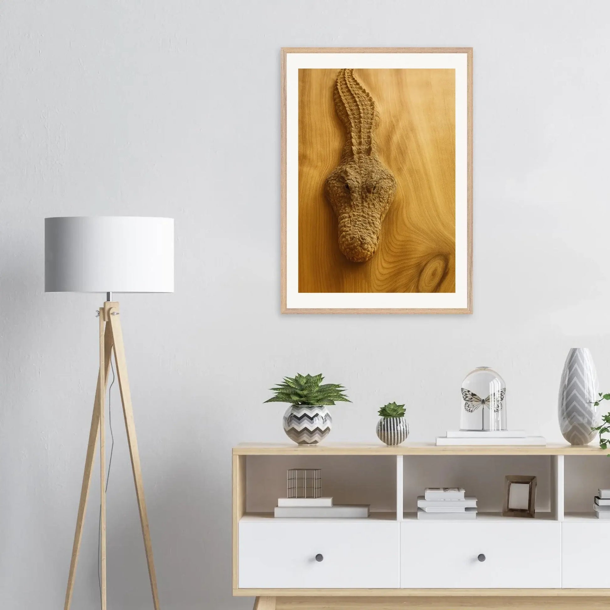 Cocodrilo de madera