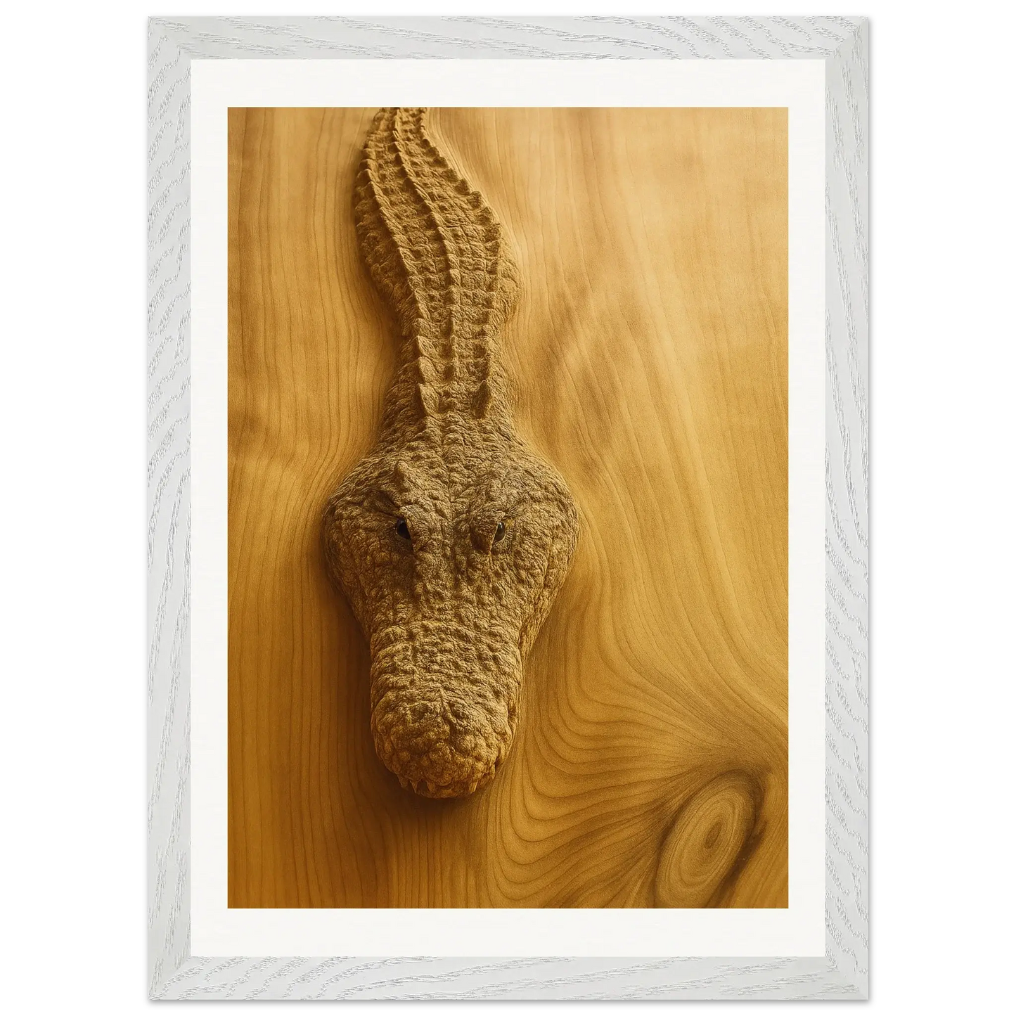 Cocodrilo de madera