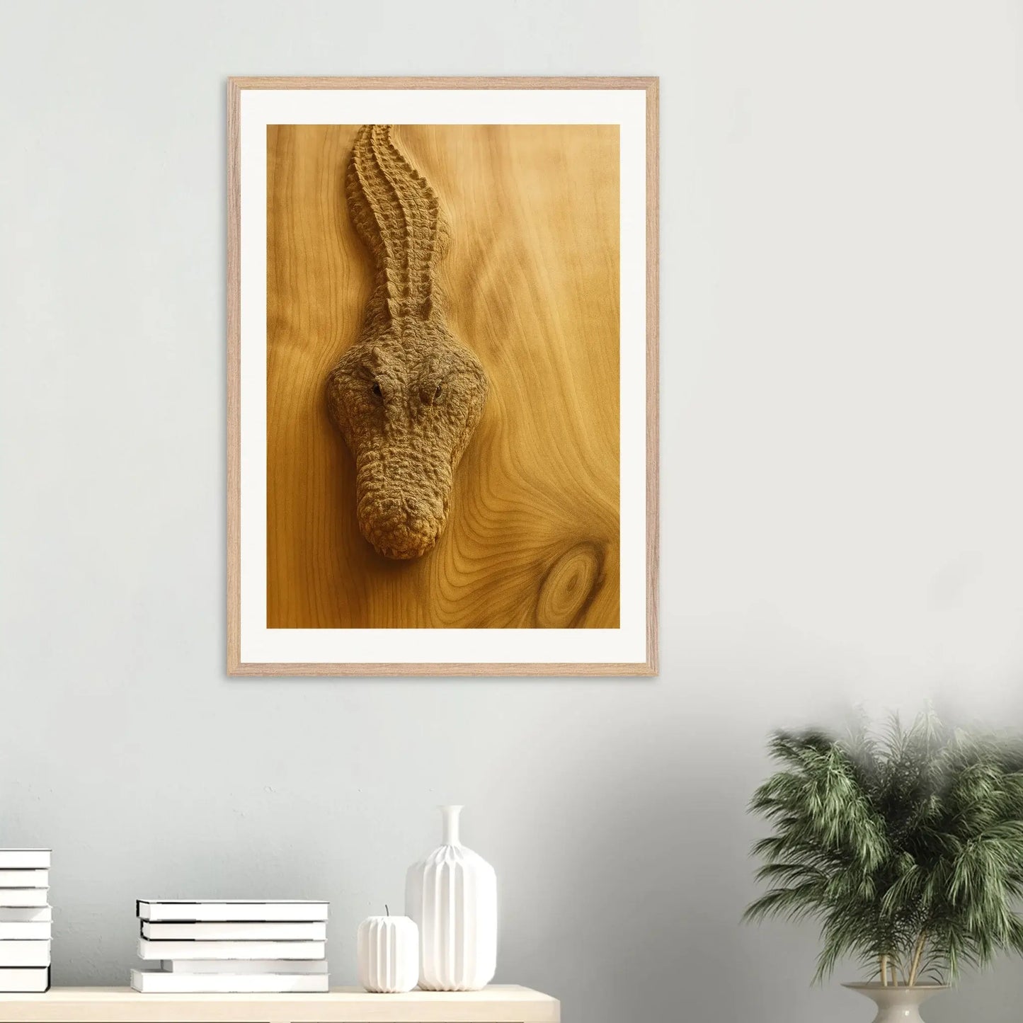 Cocodrilo de madera