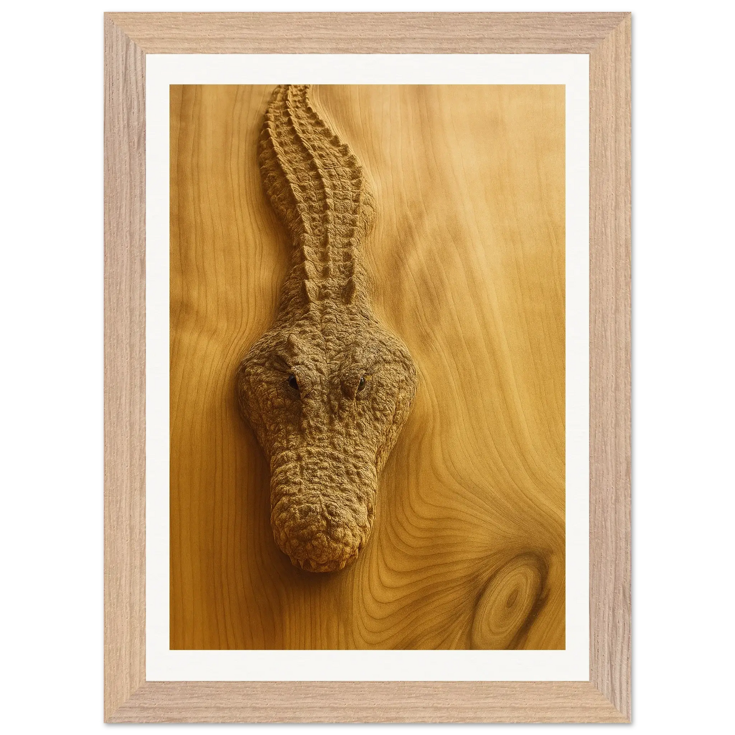 Cocodrilo de madera