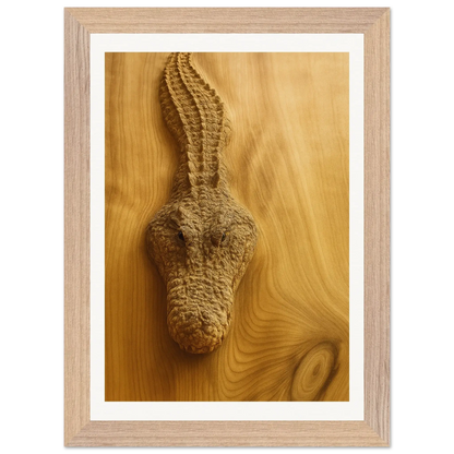 Cocodrilo de madera