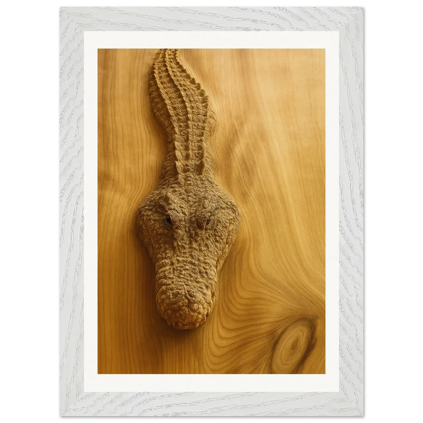 Cocodrilo de madera