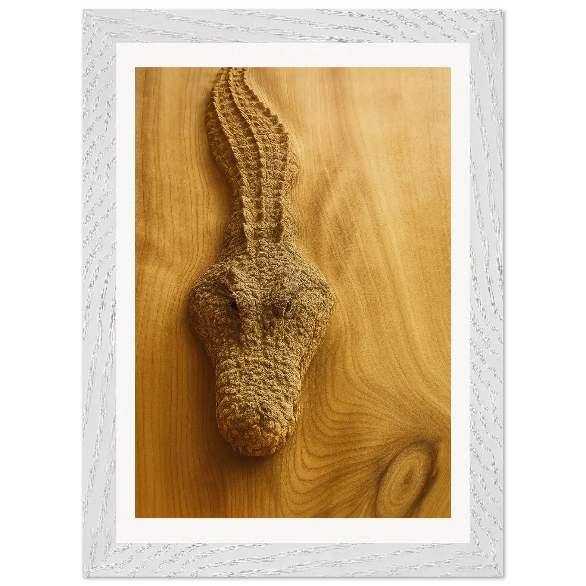 Cocodrilo de madera