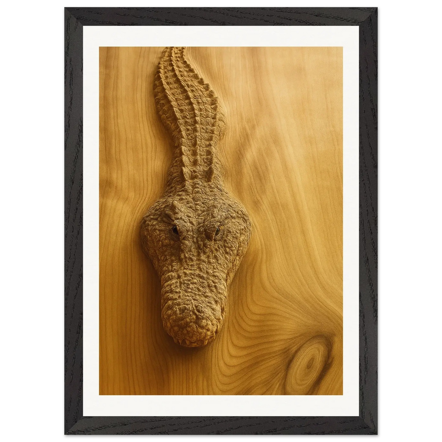 Cocodrilo de madera
