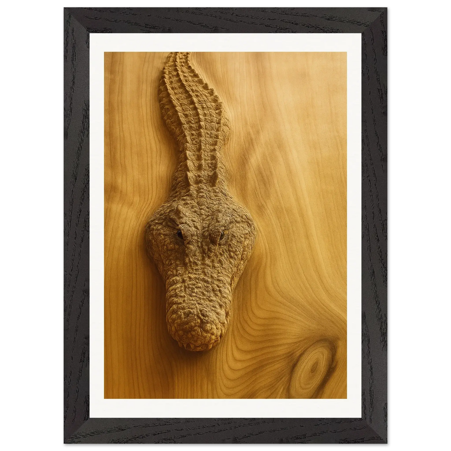 Cocodrilo de madera