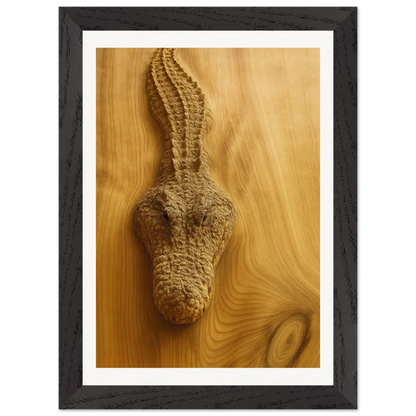 Cocodrilo de madera